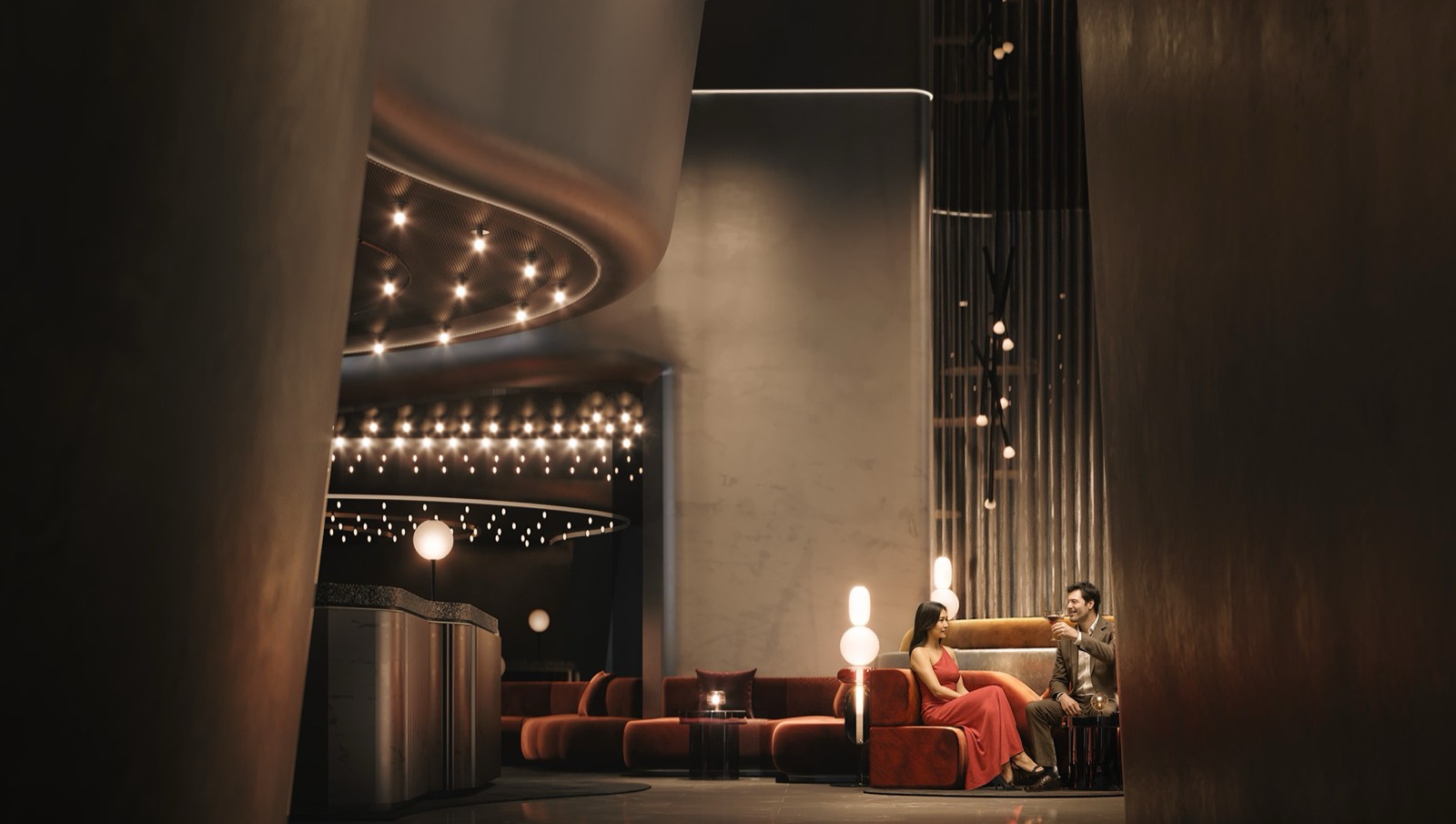 Ruang santai lobi di Divine KLCC